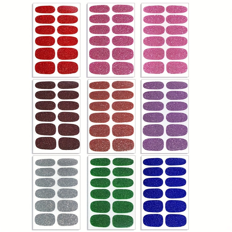 Enfärgat Glitter (9-pack)