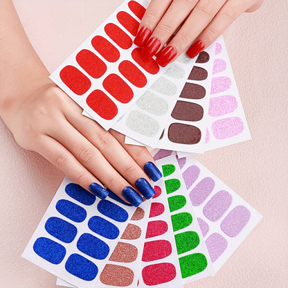 Enfärgat Glitter (9-pack)