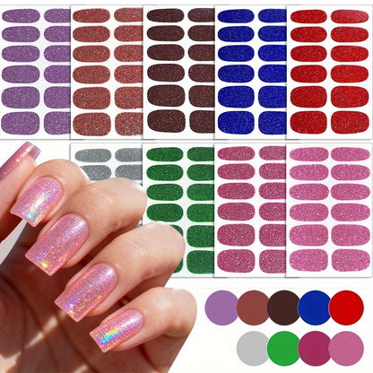 Enfärgat Glitter (9-pack)