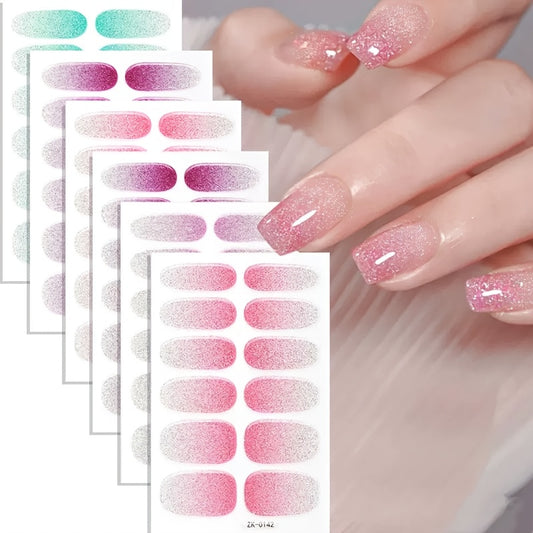 Glitter ombre - 6 stycken