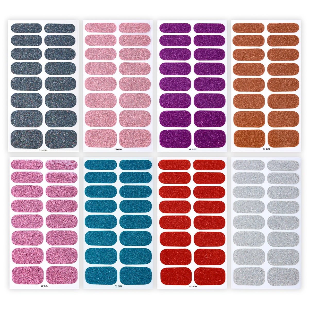 Heltäckande Glitter (8-pack)