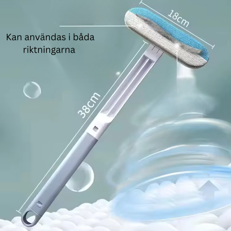 Städborste för djurhår och fönster