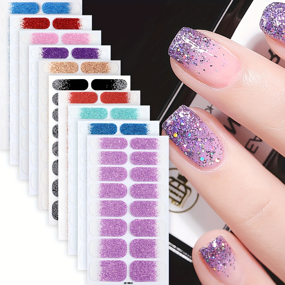 Glitter Ombre (10-pack)