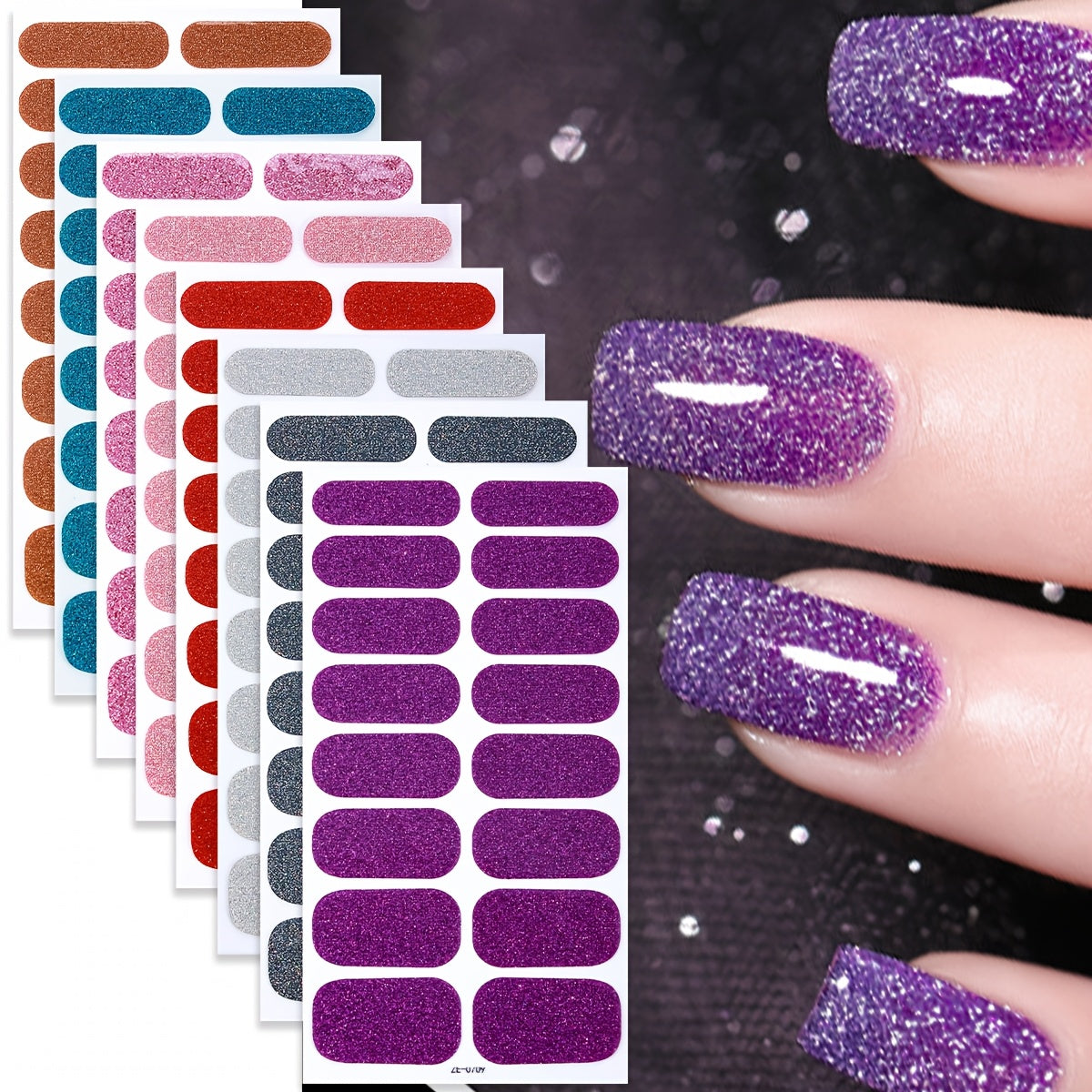 Heltäckande Glitter (8-pack)