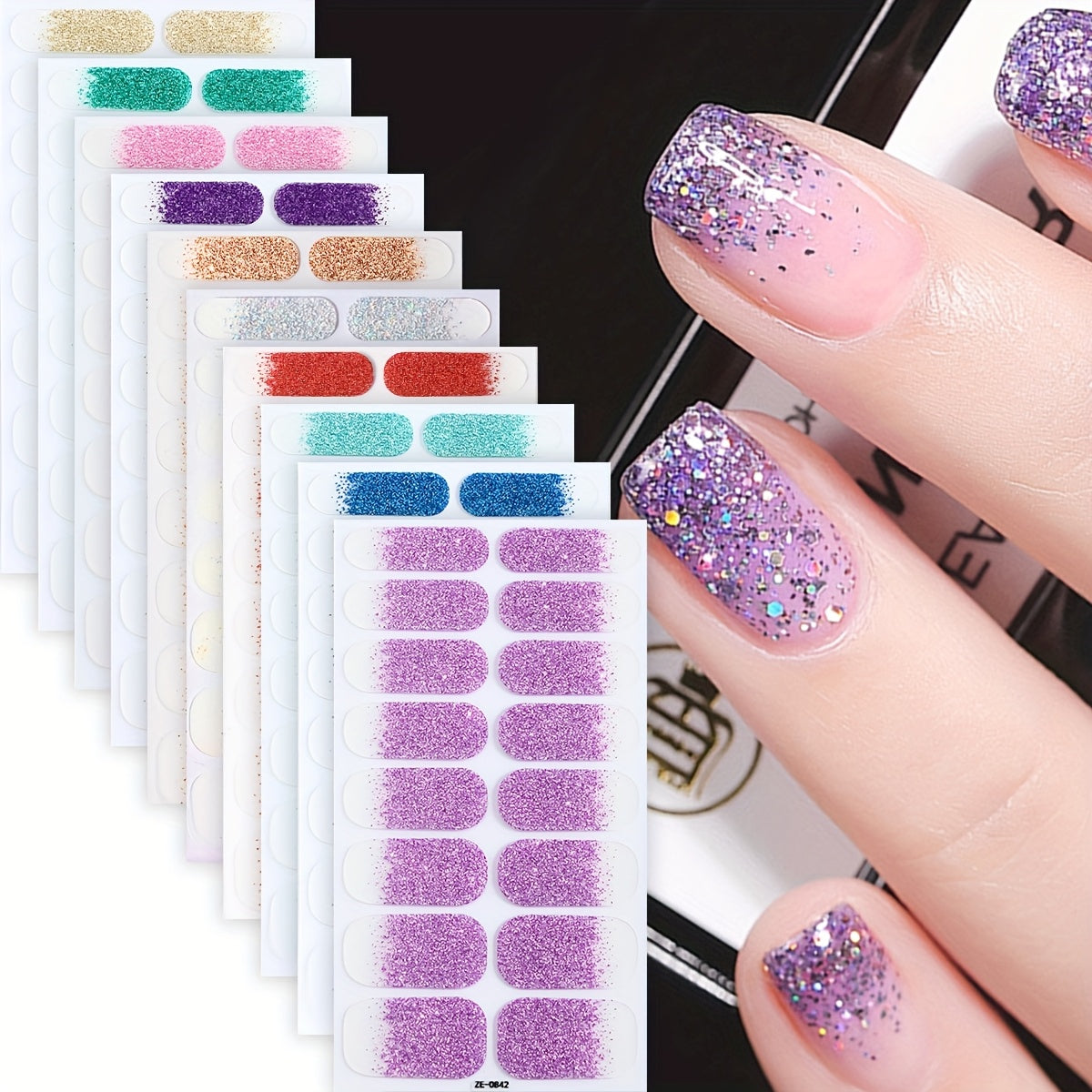 Glitter Ombre (10-pack)